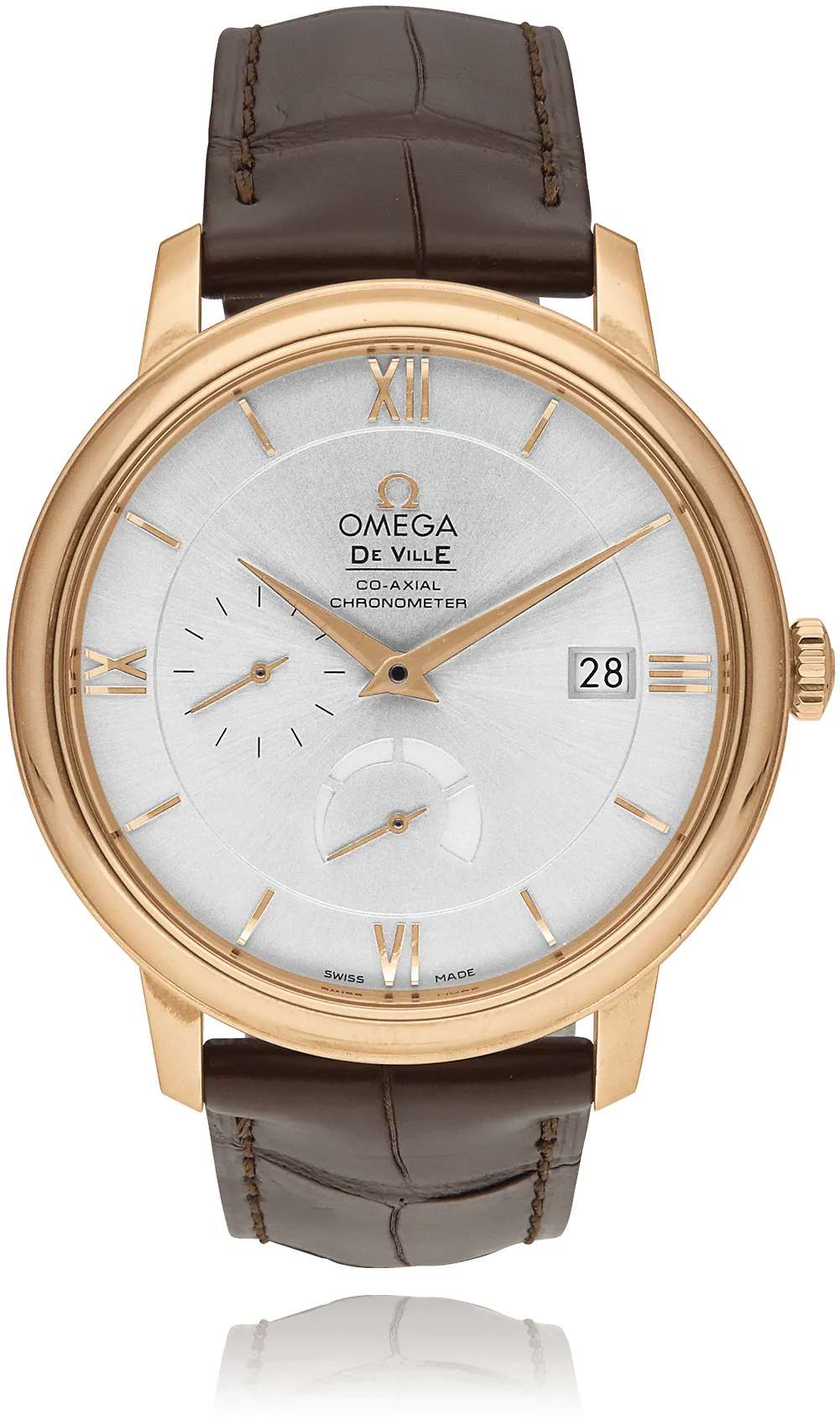 Omega De Ville 424.53.40.21.02.001 40mm Rose gold Silver