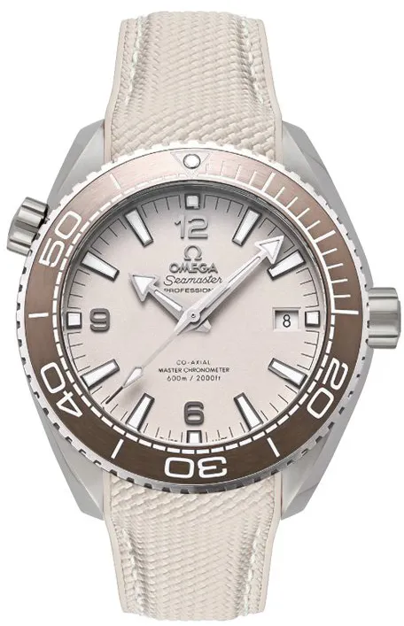 Omega Planet Ocean 215.32.44.21.09.001 43.5mm Ceramic and Stainless steel Beige