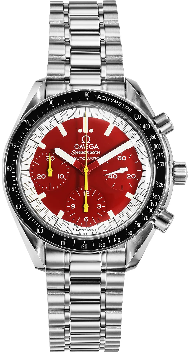 Omega Speedmaster Reduced 3510.61.00 39mm Stainless steel Red