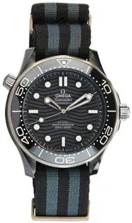 Omega Seamaster 300M black ceramic$grade 5 titanium brushed black ceramic