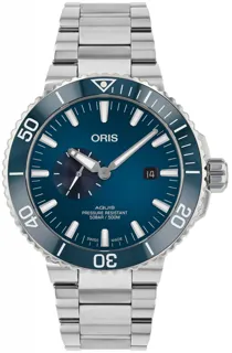 Oris Aquis Small Second 01 743 7733 4155-07 8 24 05PEB Stainless steel Blue