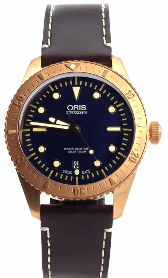 Oris Carl Brashear 01 733 7720 3185 42mm Bronze Blue