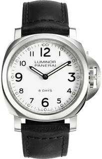 Panerai Luminor Base 8 Days PAM 00561 Stainless steel White