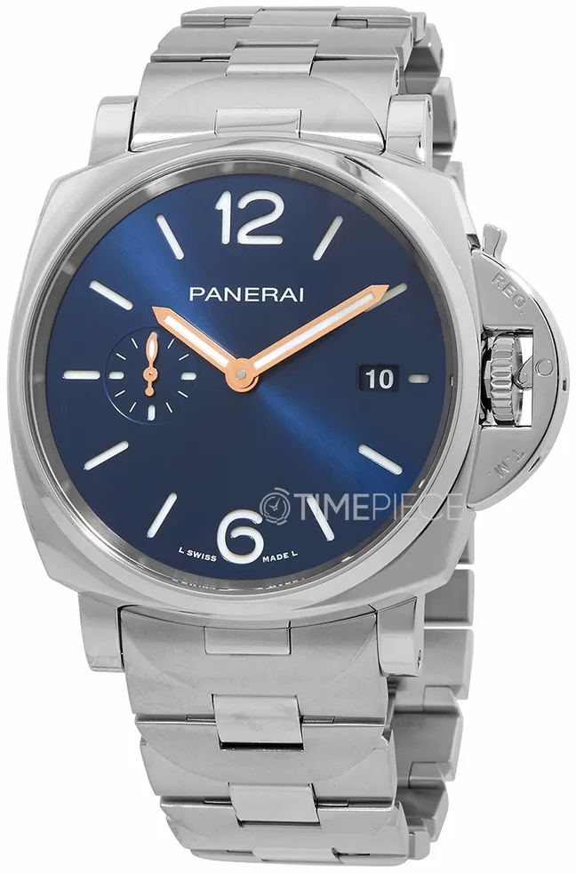 Panerai Luminor Marina PAM 01124 42mm Stainless steel Blue