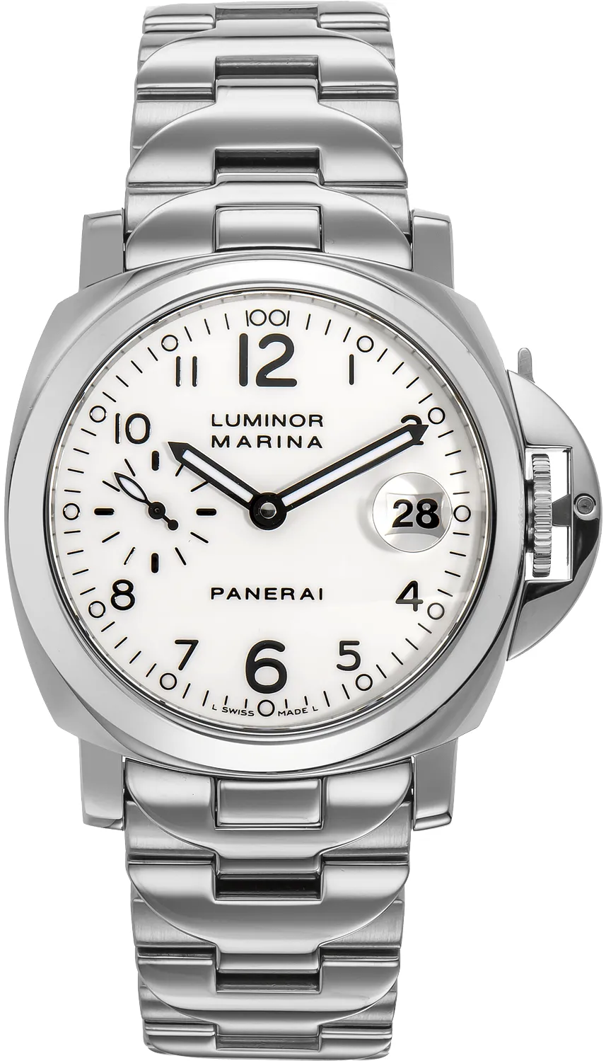 Panerai Luminor PAM 00051 40mm Stainless steel White