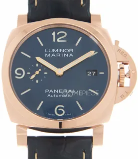 Panerai Luminor Marina PAM 01112 Goldtech Blue