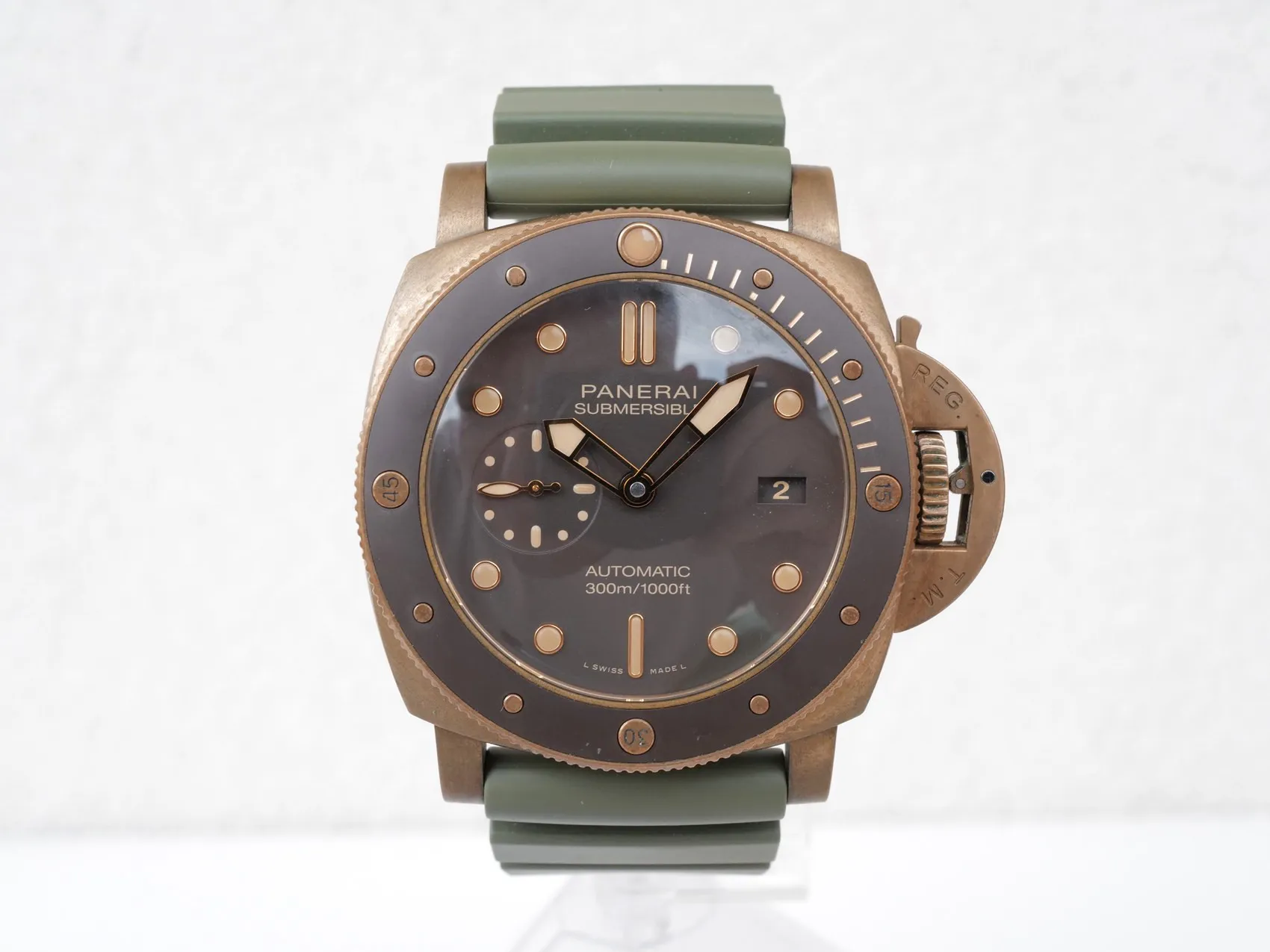 Panerai Submersible PAM 00968 47mm Bronze Brown