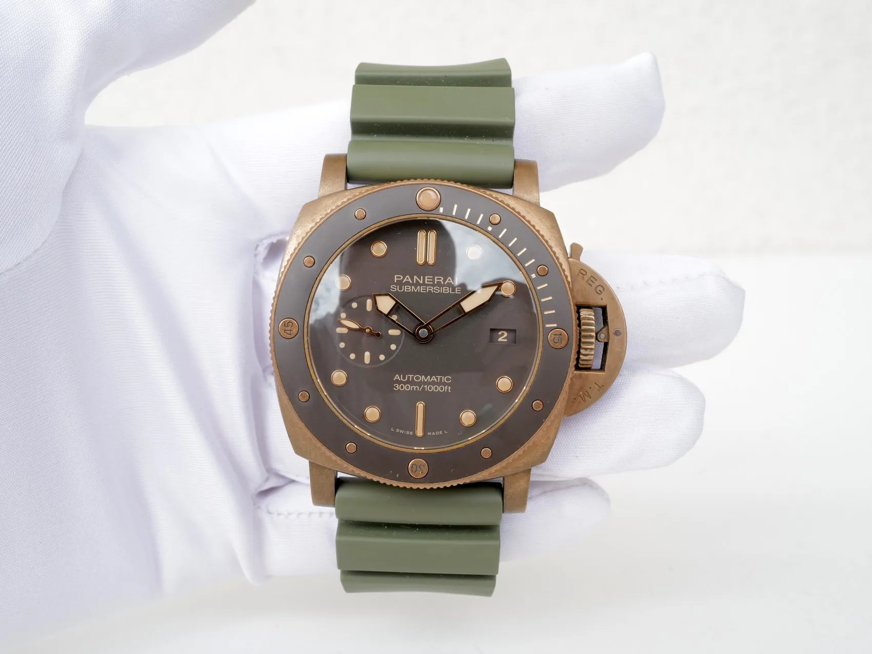 Panerai Submersible PAM 00968 47mm Bronze Brown 8