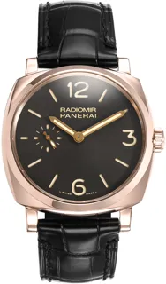 Panerai Radiomir 1940 Oro Rosso PAM 00513 Red gold Brown