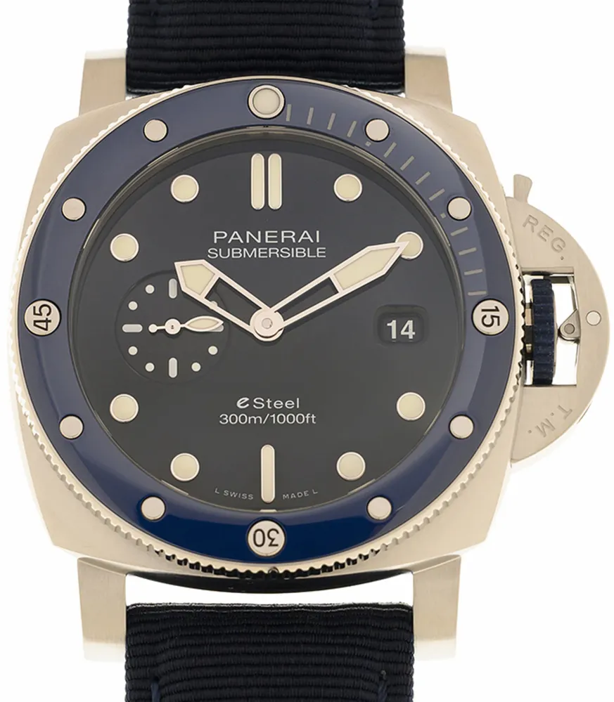 Panerai Submersible PAM 01289 44mm Stainless steel Blue