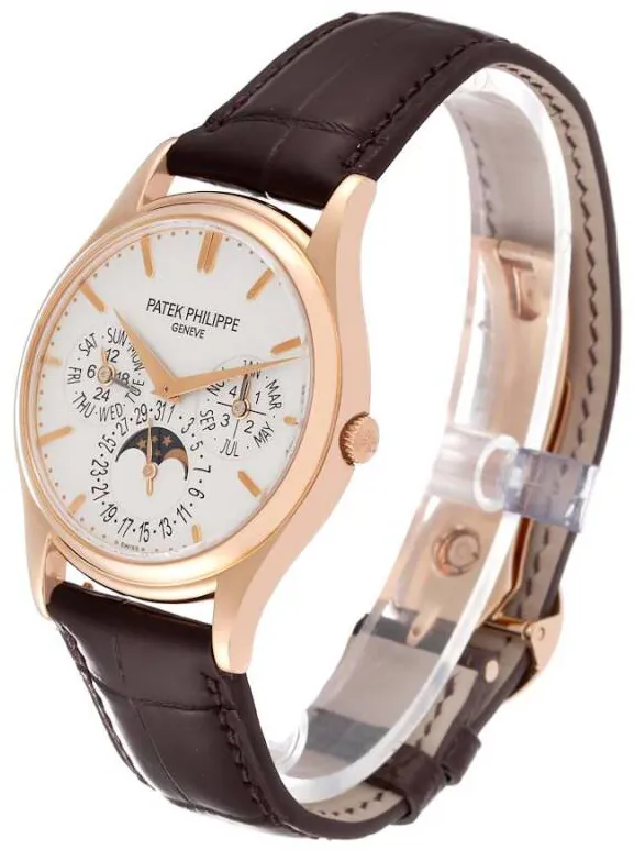 Patek Philippe Perpetual Calendar 5140R-001 37mm Rose gold Brown 2