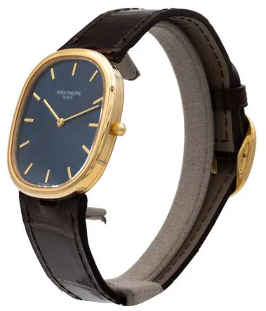 Patek Philippe Golden Ellipse 3738J 30.5mm Yellow gold Blue 1