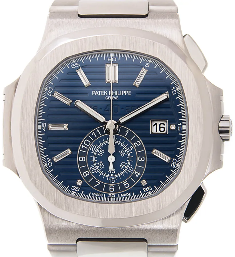 Patek Philippe Nautilus 5976/1G-001 49.25mm White gold Blue