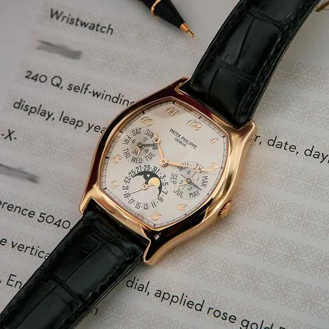 Patek Philippe Grand Complications 5040R 35mm Rose gold Silver 2