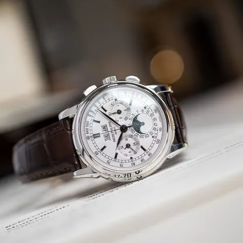 Patek Philippe Perpetual Calendar Chronograph 5970G-001 40mm White gold Silver 1