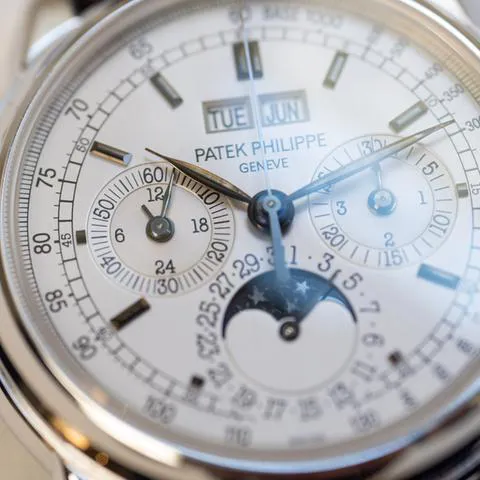 Patek Philippe Perpetual Calendar Chronograph 5970G-001 40mm White gold Silver 7