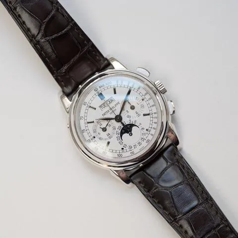 Patek Philippe Perpetual Calendar Chronograph 5970G-001 40mm White gold Silver 8