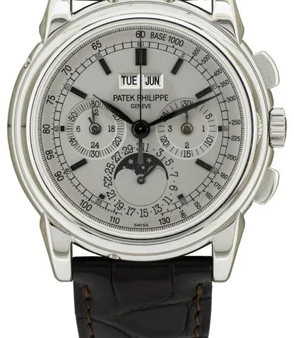 Patek Philippe Perpetual Calendar Chronograph 5970G-001 40mm White gold Silver 14