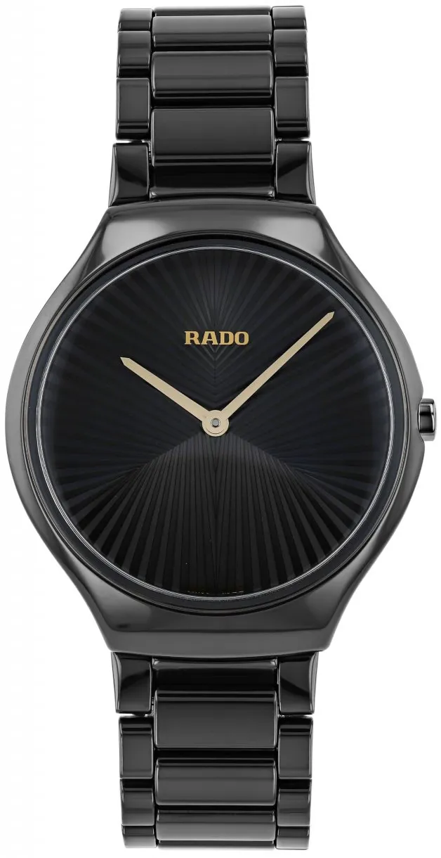 Rado True Thinline R27113152 40mm Black ceramic Black