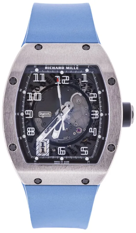 Richard Mille RM 005 RM005 AE WG 40mm White gold Transparent