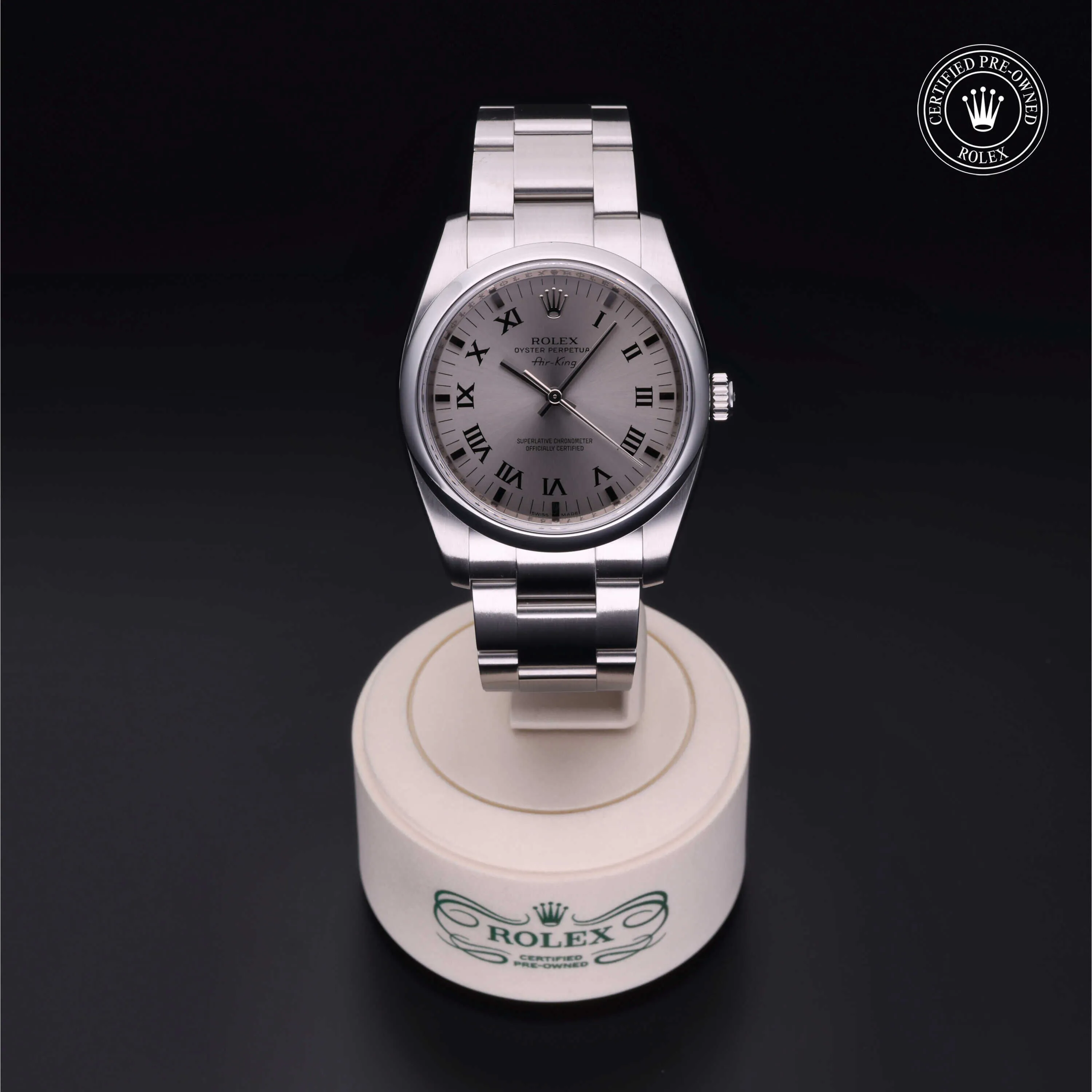 Rolex Oyster Perpetual 114200 34mm Stainless steel Silver Gray 1