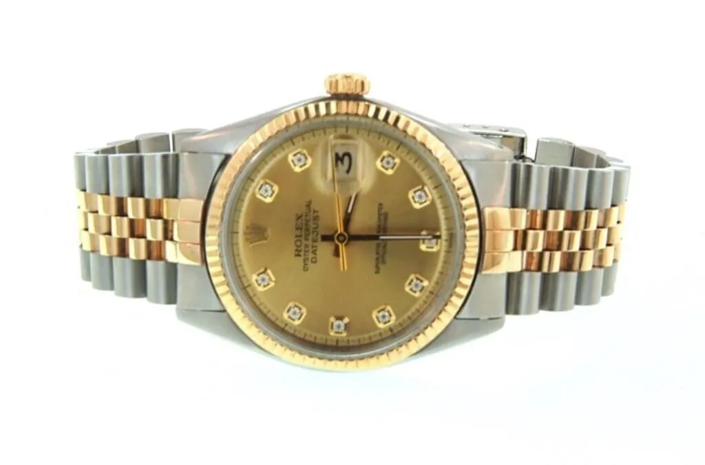 Rolex Datejust 1601 36mm Stainless steel and yellow gold Champagne