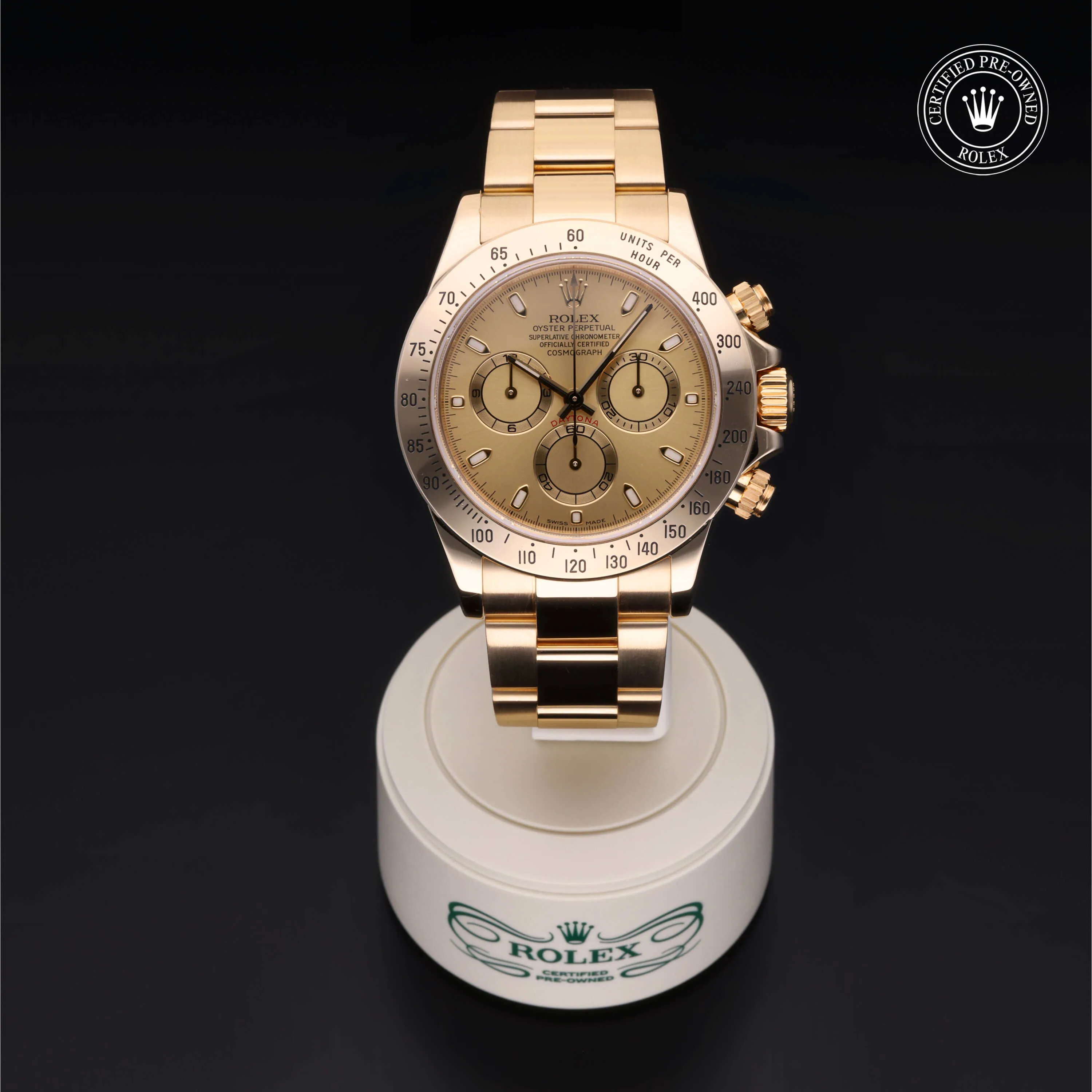 Rolex Cosmograph Daytona 116528 40mm Yellow gold Champagne 1