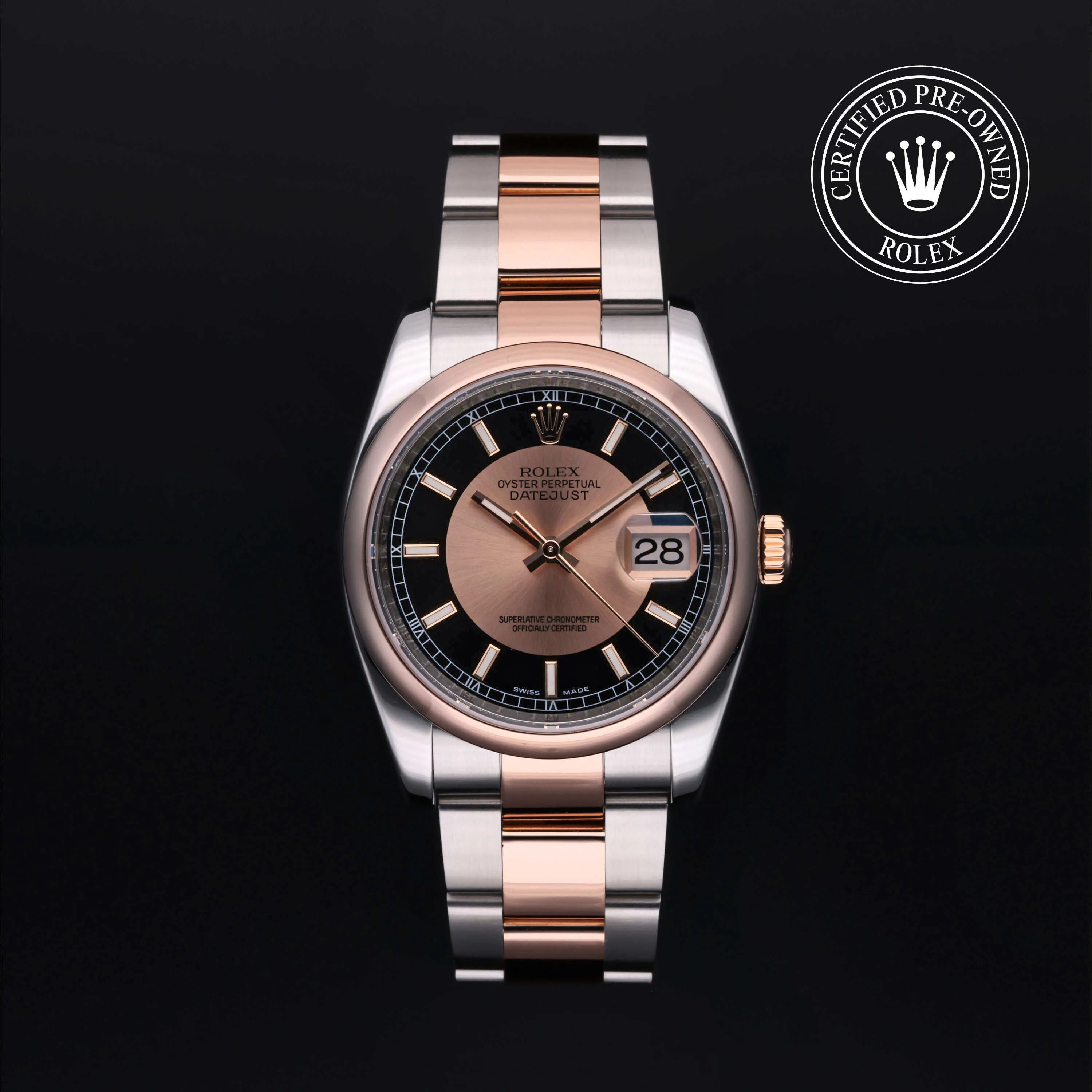 Rolex Datejust 36 116201 36mm Rose gold and Stainless steel