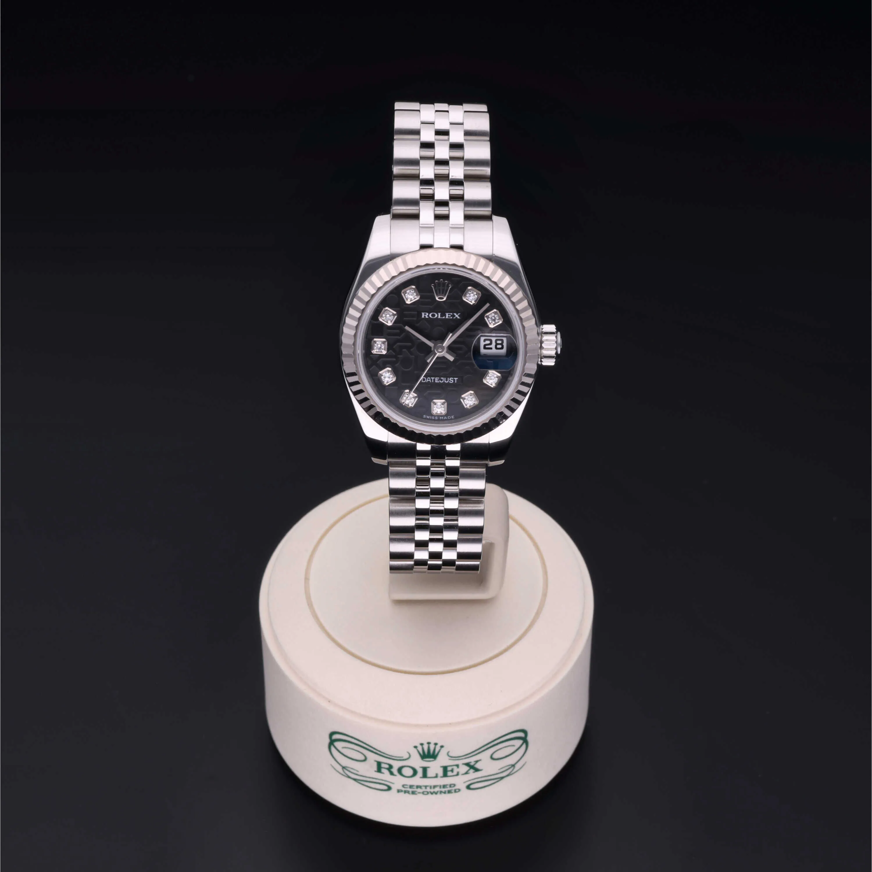 Rolex Lady-Datejust 179174 26mm Stainless steel Black 1