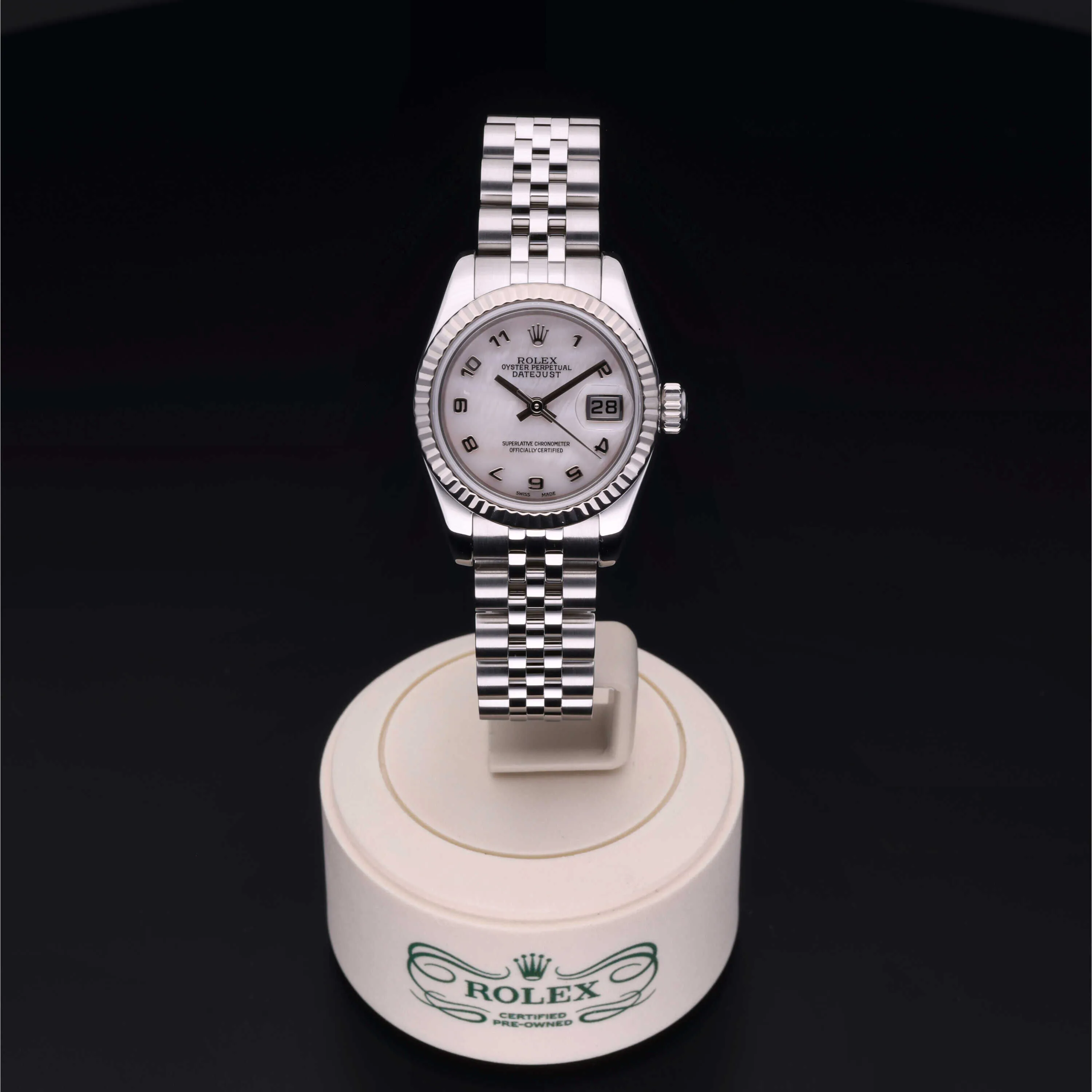 Rolex Lady-Datejust 179174 26mm Stainless steel White 1