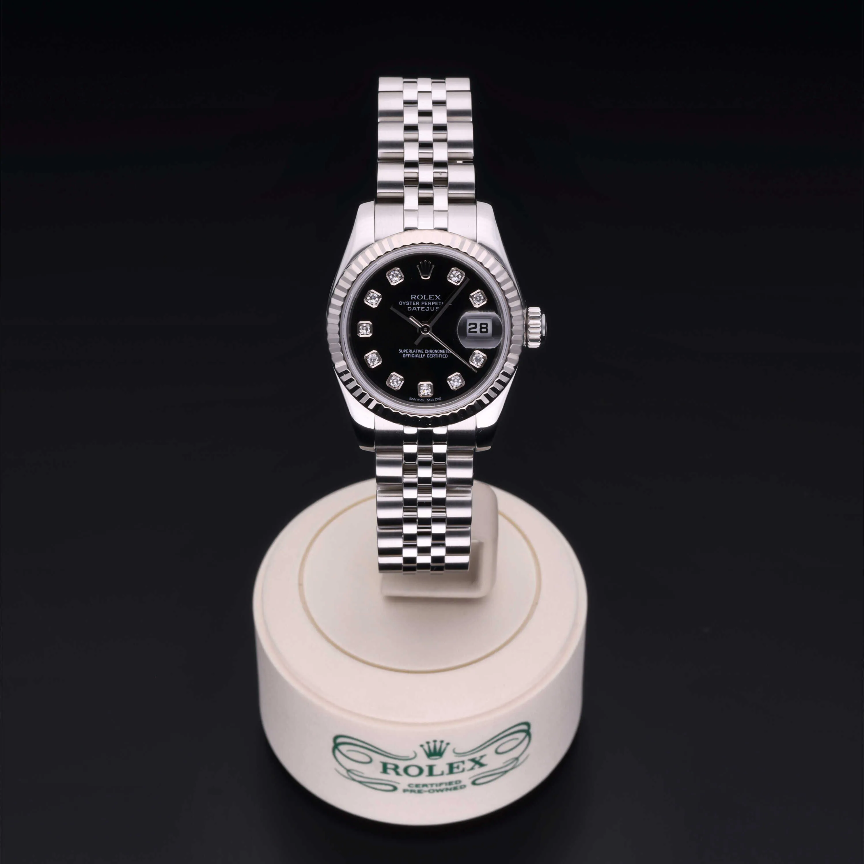 Rolex Lady-Datejust 179174 26mm Stainless steel Black 1