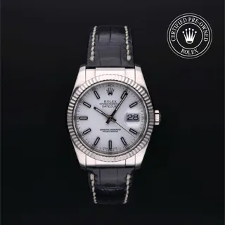 Rolex Datejust 116139 18k white gold White$Light