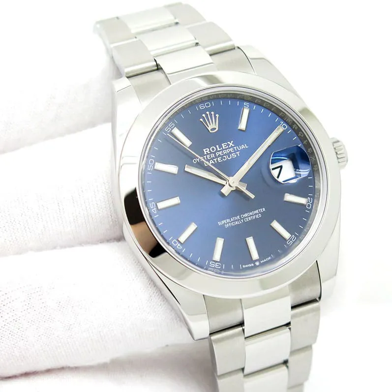 Rolex Datejust 41 126300-0001 41mm Oystersteel Blue