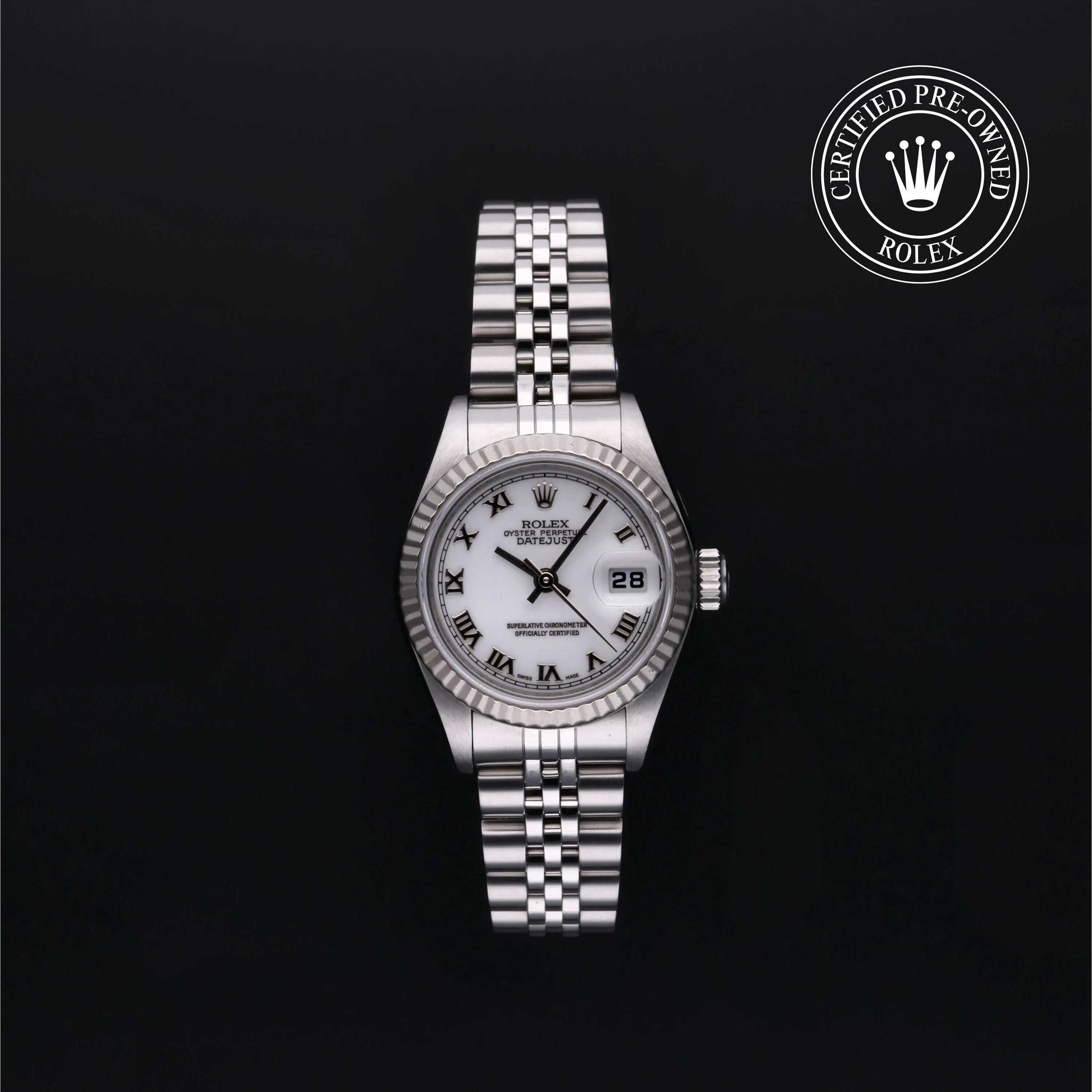 Rolex Datejust 79174 26mm Stainless steel White