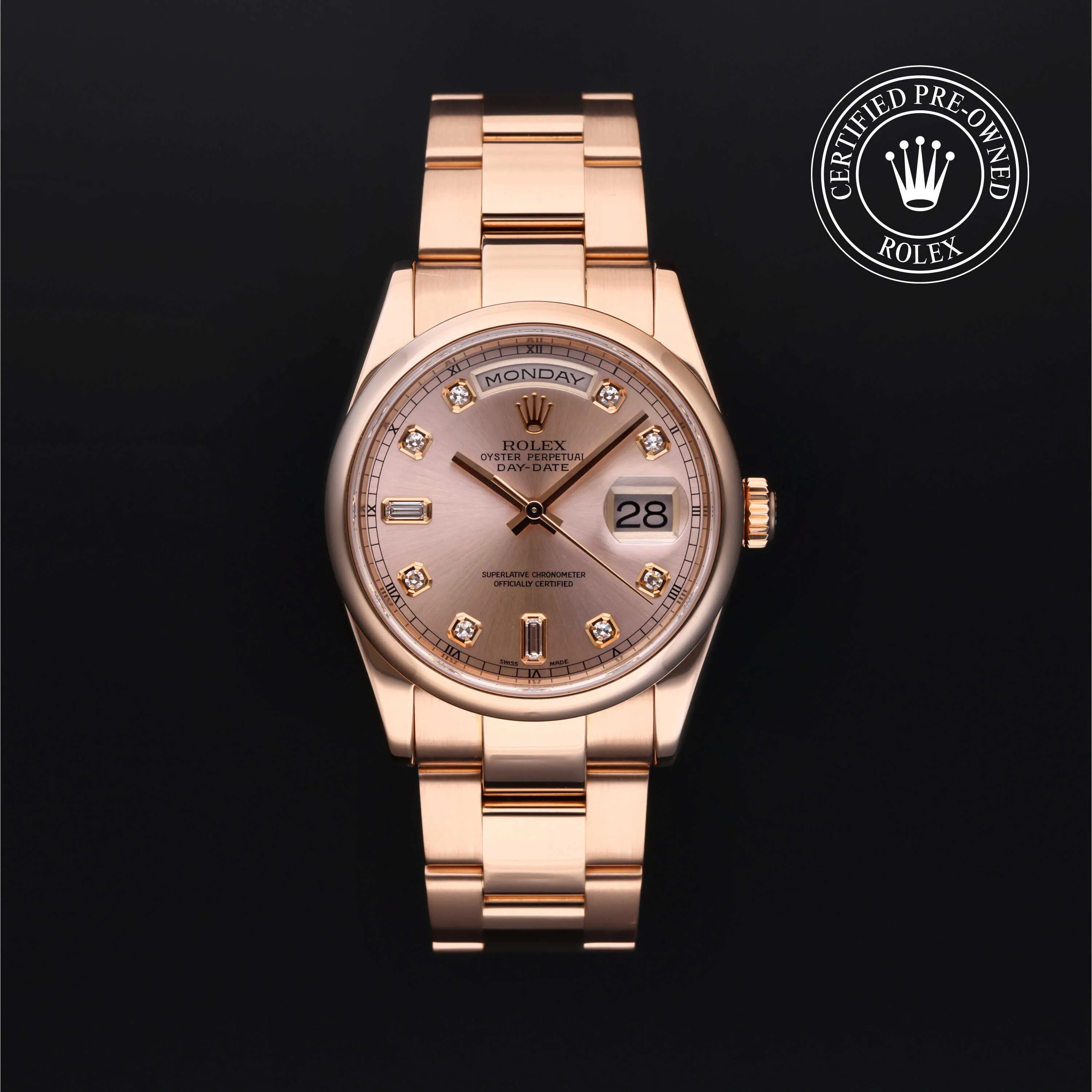 Rolex Day-Date 118205 36mm Rose gold Rose