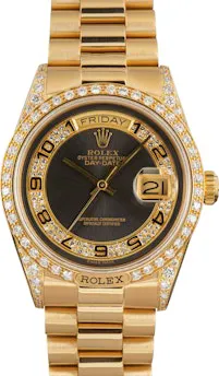 Rolex Day-Date 18138 36mm Yellow gold Gray