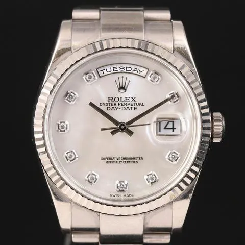 Rolex Day-Date 36 118239 36mm White gold Mother-of-pearl