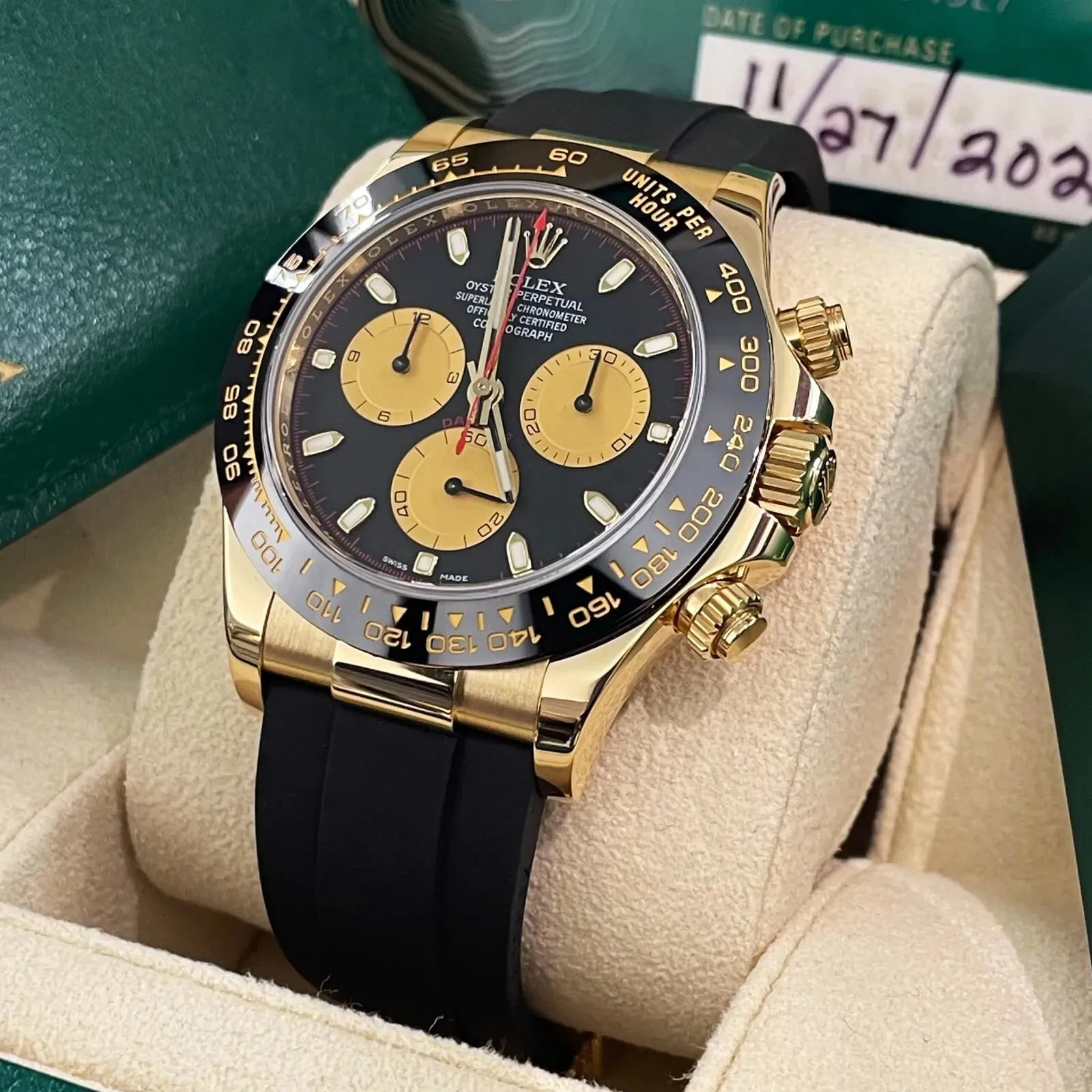 Rolex Daytona 116518LN-0047 40mm Yellow gold Black