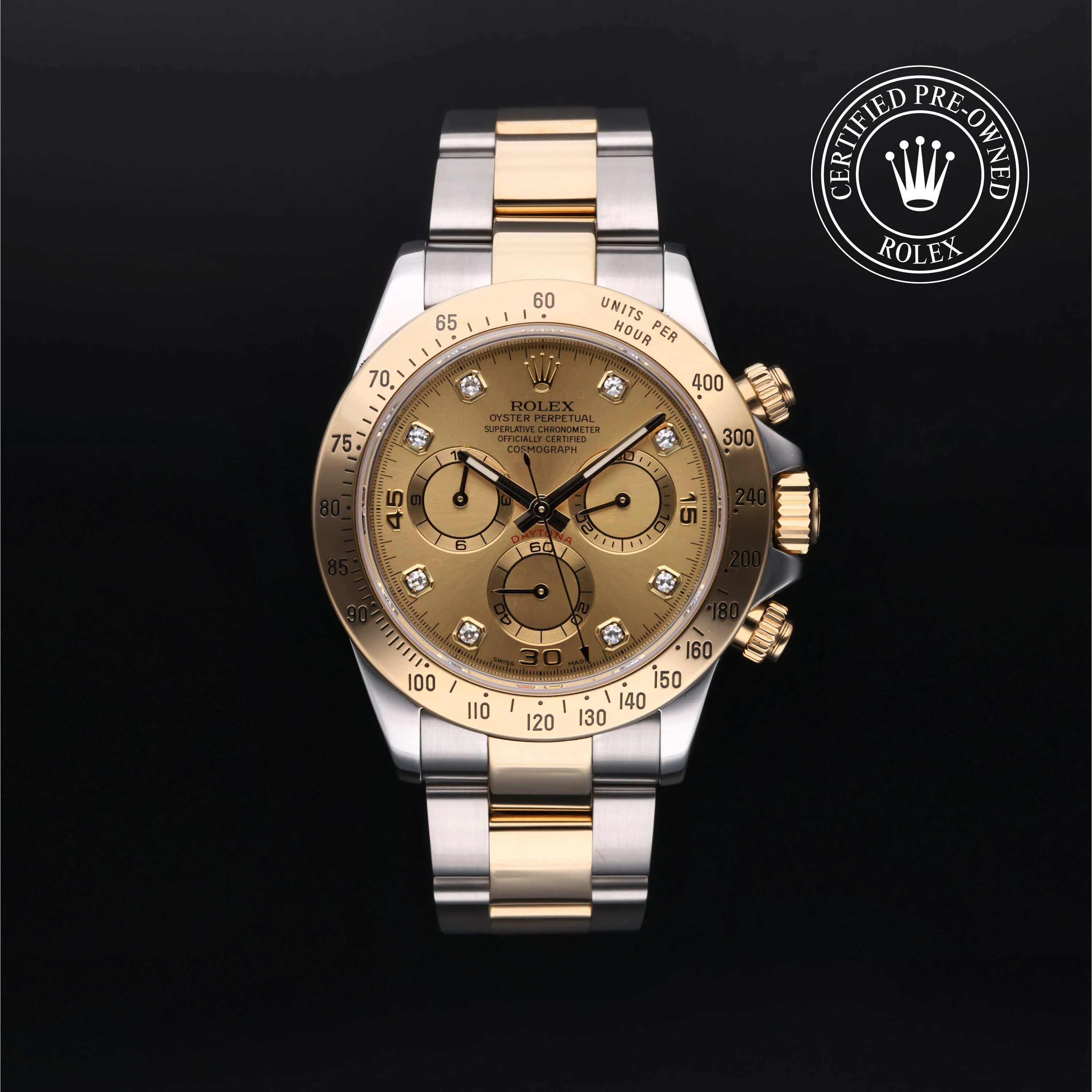 Rolex Daytona 116523 40mm Yellow gold and Stainless steel Champagne