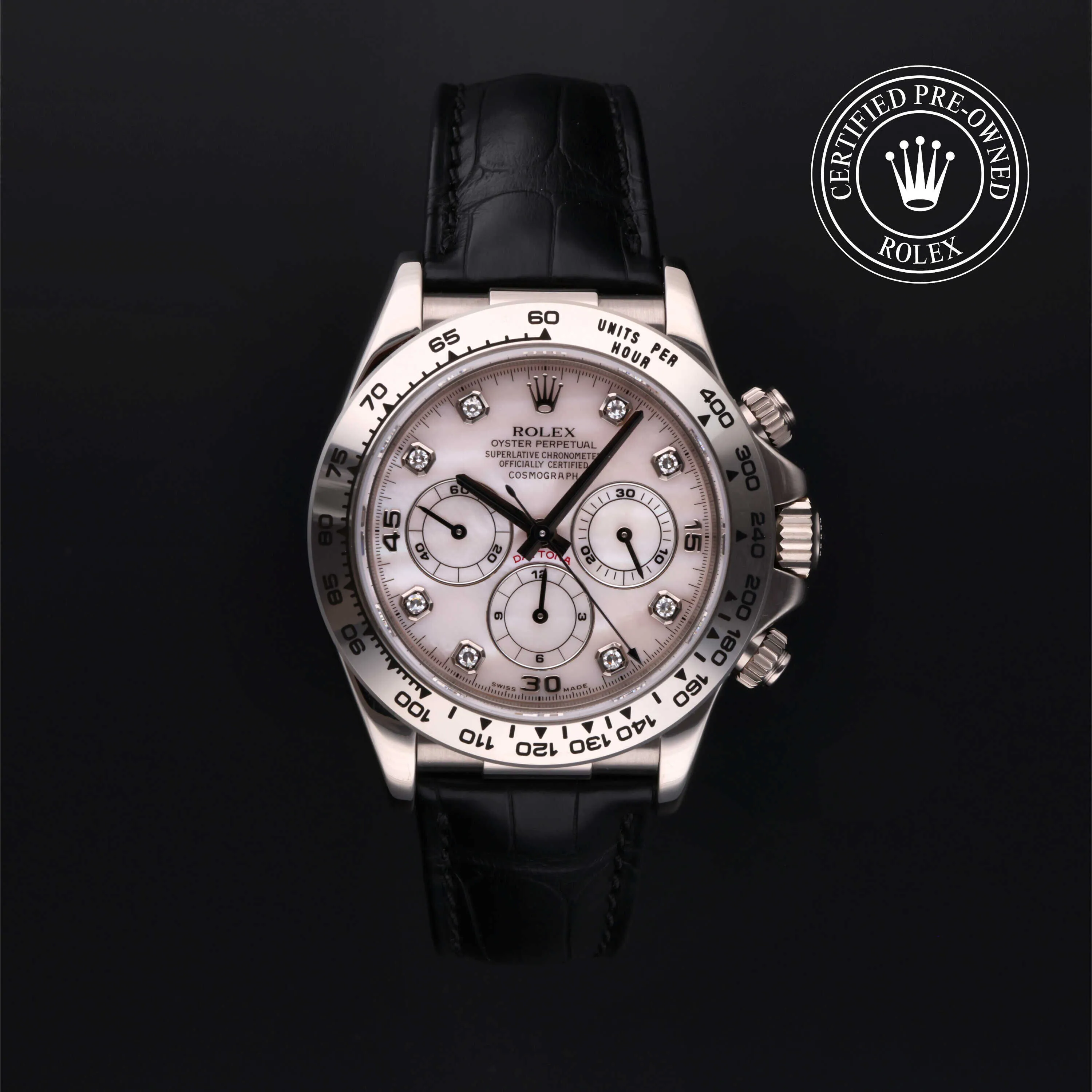 Rolex Daytona 16519 40mm White gold •