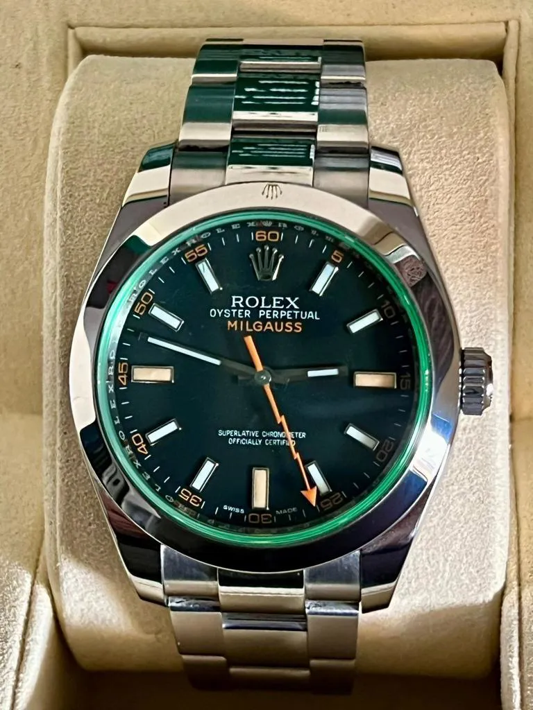 Rolex Milgauss 116400GV 40mm Stainless steel Black