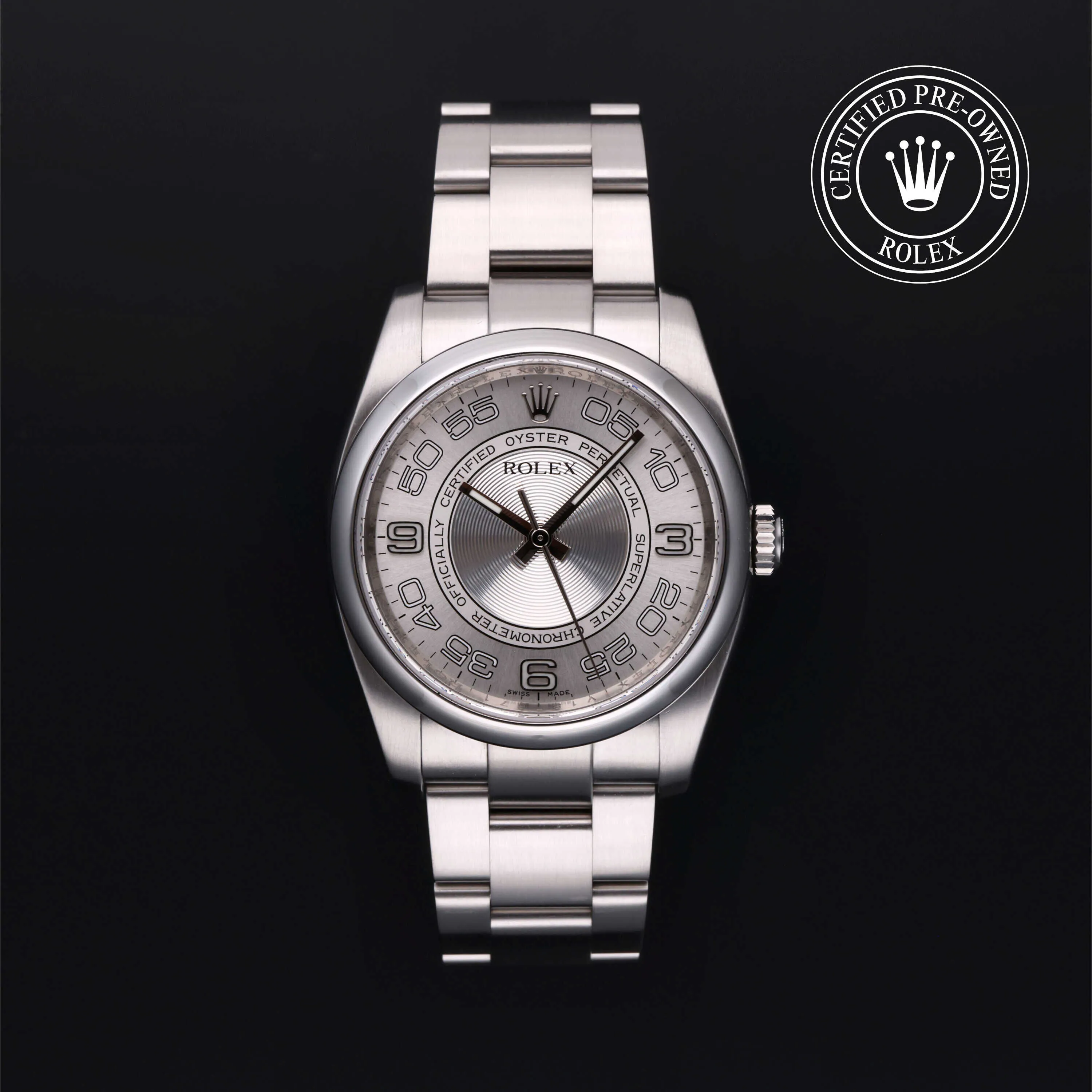 Rolex Oyster Perpetual 36 116000 36mm Stainless steel Silver Gray