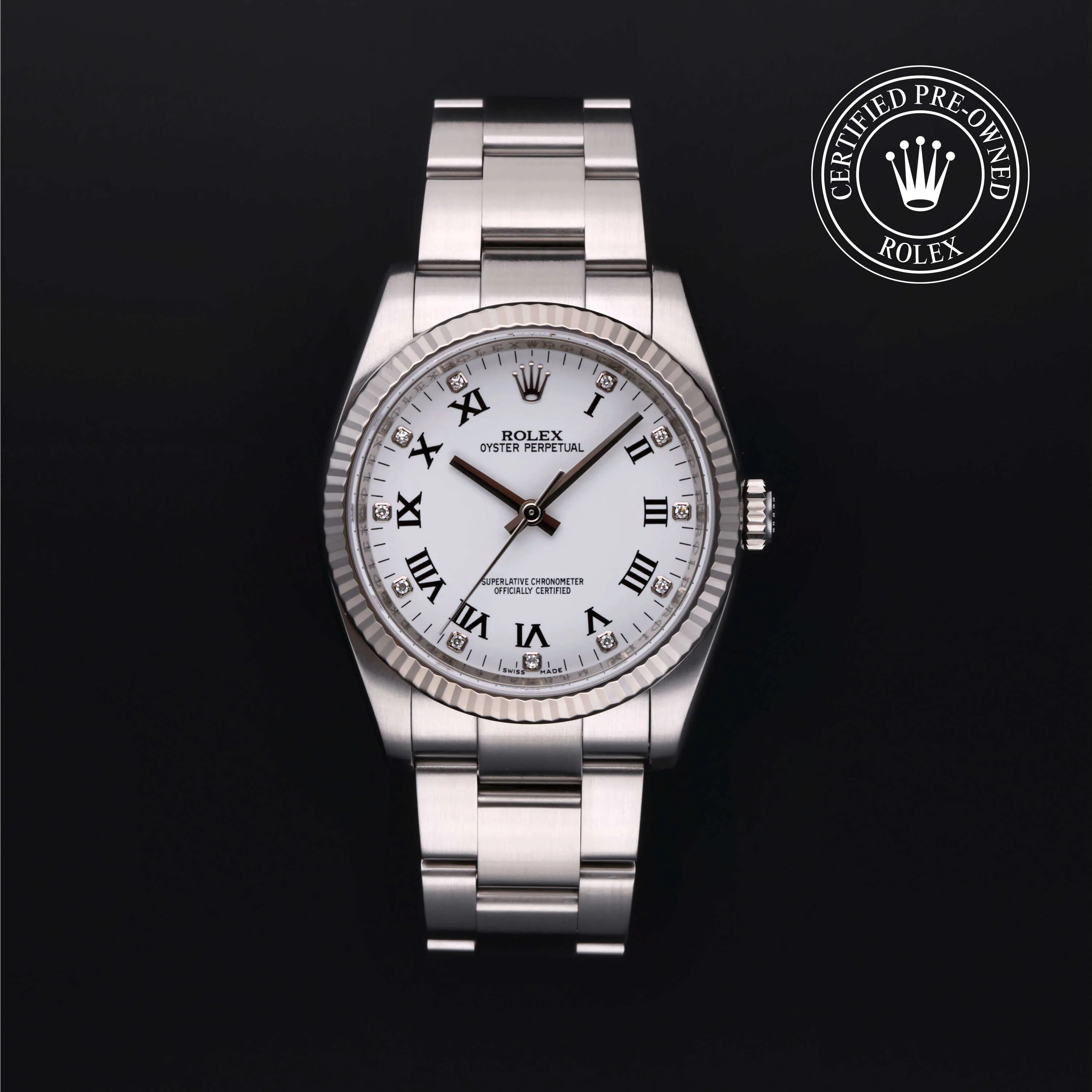 Rolex Oyster Perpetual 116034 36mm Stainless steel White
