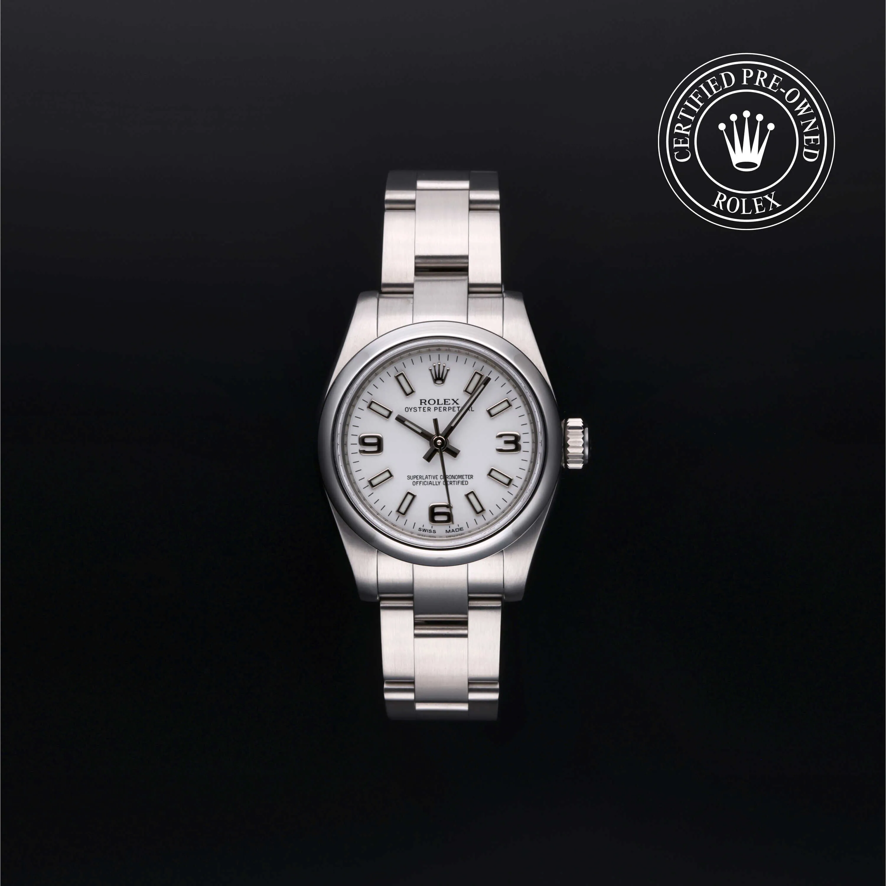 Rolex Oyster Perpetual 176200 26mm Stainless steel White