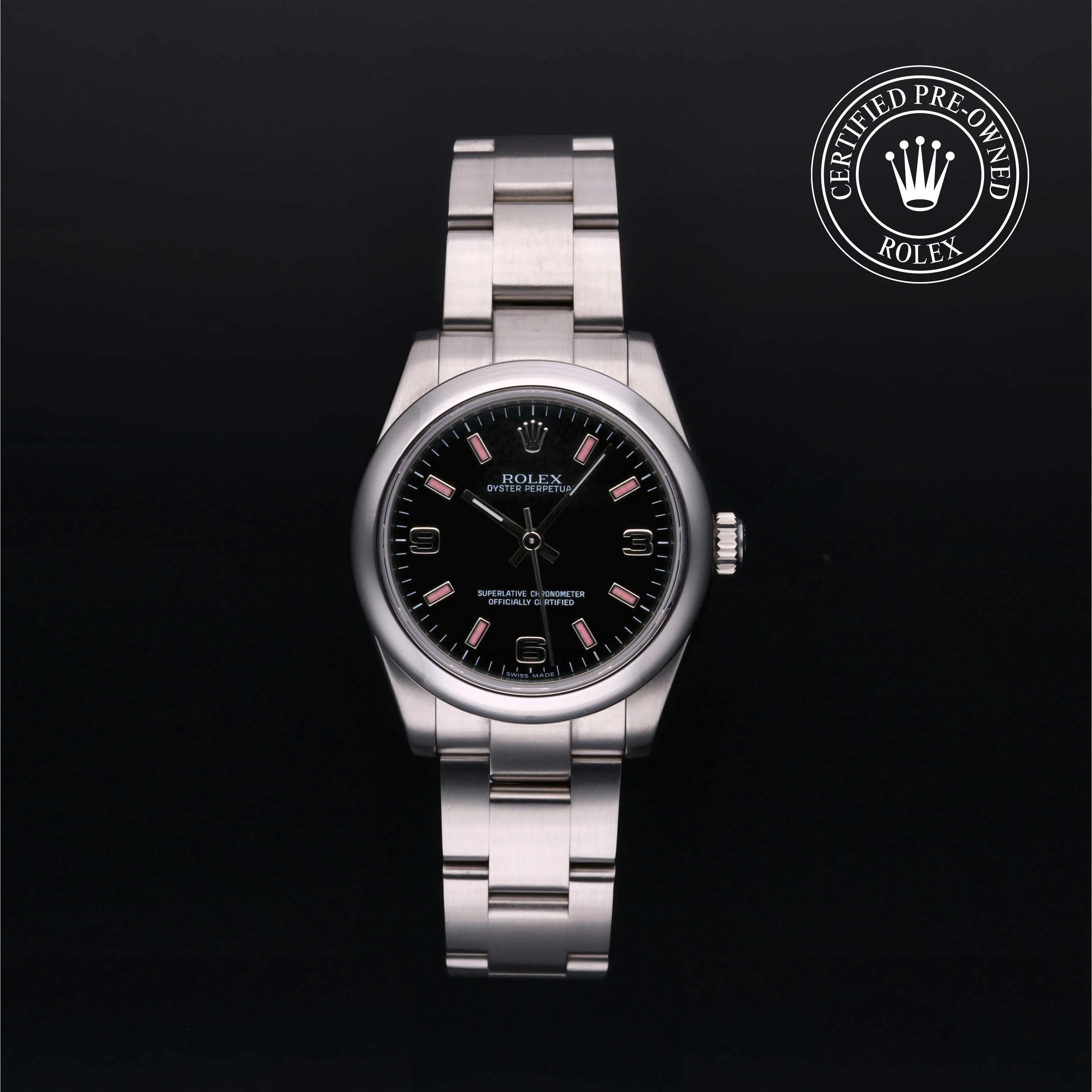 Rolex Oyster Perpetual 177200 31mm Stainless steel Black