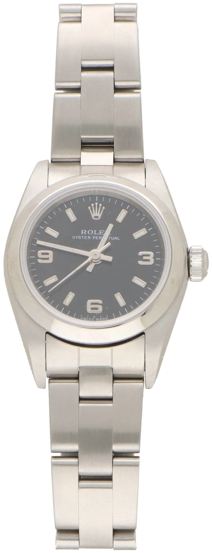 Rolex Oyster Perpetual 76080 25mm Stainless steel Black