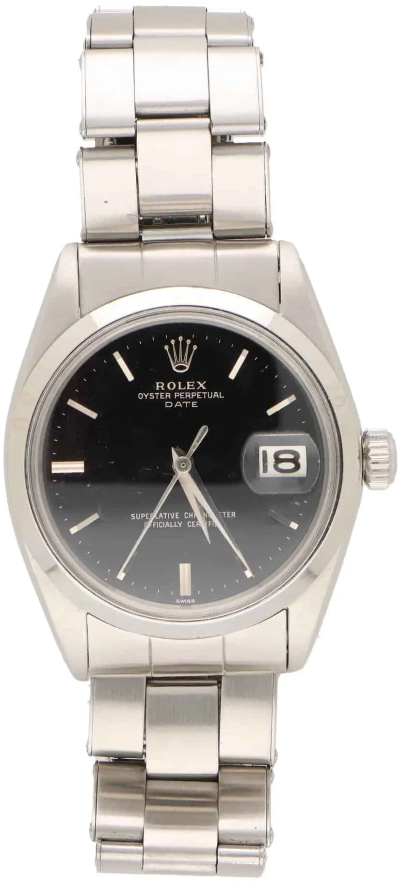 Rolex Oyster Perpetual Date 1500 34mm Stainless steel Black