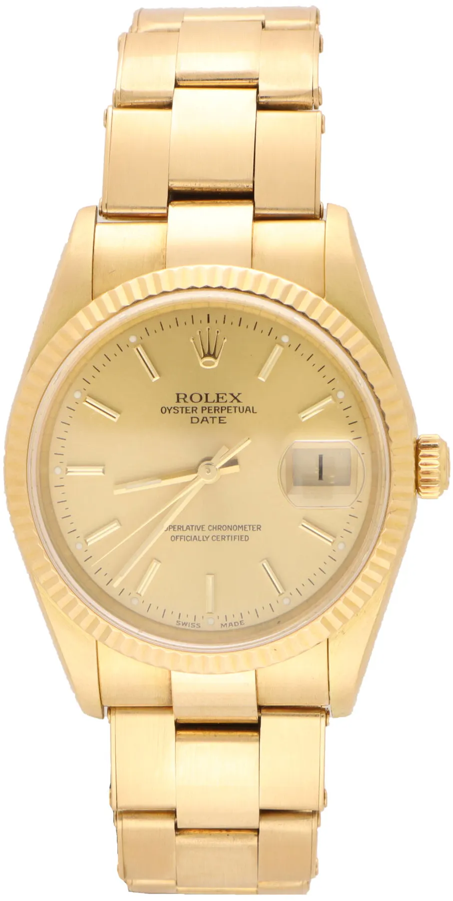 Rolex Oyster Perpetual Date 15238 34mm Yellow gold