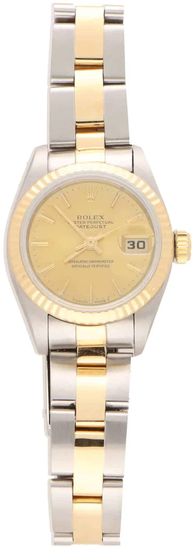Rolex Oyster Perpetual "Datejust" 69173 26mm Yellow gold and stainless steel Gold