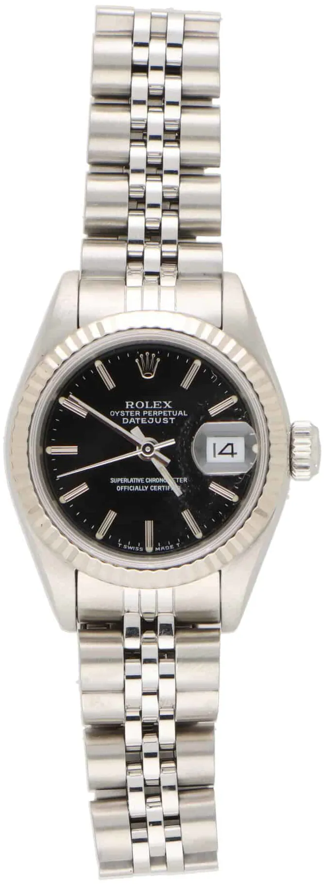 Rolex Oyster Perpetual "Datejust" 69174 26mm Stainless steel Black